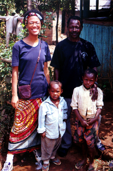 Titus and family with Akilah